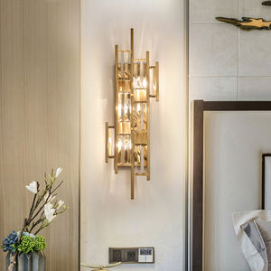 Hot Sale Industrial Metal <b>Wall</b> <b>Sconces</b> Bedside Bedroom Decorative Luxury Vintage Crystal <b>Wall</b> Lamps - Product Image 2