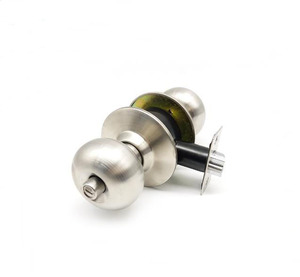 Poignée de porte cylindrique en acier inoxydable de qualité OEM 3, serrure à cylindre en laiton populaire 5791 avec 3 clés - Product Image 3