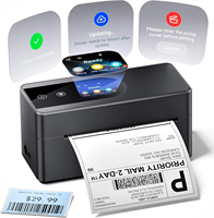 Impresora Térmica Phomem PM64D con Pantalla Táctil, Bluetooth, Impresora de Etiquetas de Envío de 4x6 con Soporte para Etiquetas para Pequeñas Empresas