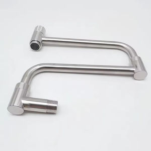 Robinet de <span class=keywords><strong>cuisine</strong></span> mural moderne en acier inoxydable 304, modèle 2026, très vendu, flexible, avec bec pliable, pour remplissage de pot - Product Image 4