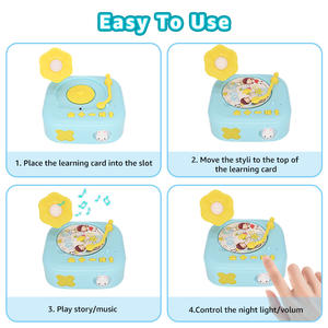 Máquina de Lectura de Estilo Retro para Niños, Reproductor de Cuentos Educativo Interactivo con Memoria 4G y Batería de Litio - Product Image 6