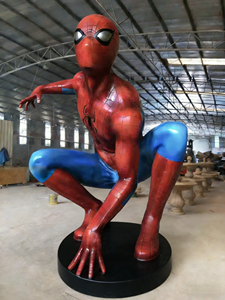 प्रामाणिक चमत्कार सुपरहीरो प्रतिमा: संग्रहकर्ताओं और वाणिज्यिक प्रदर्शन के लिए जीवन-आकार की फिबरग्लास स्पाइडर-मैन मूर्तिकला - Product Image 3