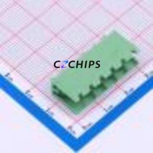 DB2EV-5.0-6P-GN Plug-in Terminal Block Through hole Component THT,P=5mm Connector Board-to-Board / Socket - Open 1x6P 5mm Green - Product Image 1