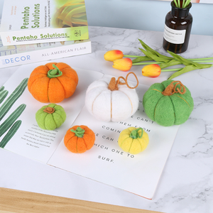 Artigianato colorato in feltro di zucca autunno/<span class=keywords><strong>lana</strong></span> di zucca per la decorazione di Halloween - Product Image 6