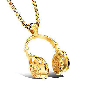 Collar con Colgante <span class=keywords><strong>de</strong></span> Auriculares <span class=keywords><strong>de</strong></span> DJ <span class=keywords><strong>de</strong></span> Acero Inoxidable para Hombre, <span class=keywords><strong>Diseño</strong></span> <span class=keywords><strong>de</strong></span> Joyería <span class=keywords><strong>de</strong></span> <span class=keywords><strong>Alta</strong></span> Calidad con Auriculares <span class=keywords><strong>de</strong></span> Hip Hop Personalizados - Product Image 5