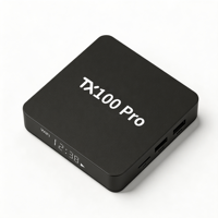TX100 Pro 2026 Nouvelle Box TV Android 15 8 Go RAM 128 Go ROM Quad Core WiFi 6 Lecteur Multimédia 4K Prise en Charge OEM ODM Décodeur
