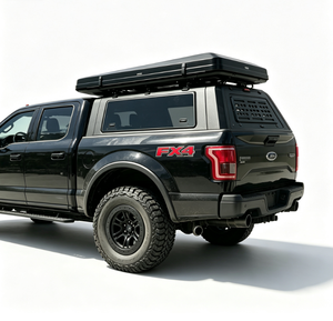 ZST Hardtop en aluminium pour <span class=keywords><strong>pick</strong></span>-<span class=keywords><strong>up</strong></span>, avec fenêtre latérale verrouillable, panneau MOLLE, boîte de rangement sur le toit, Ford F-150 SuperCrew - Product Image 3