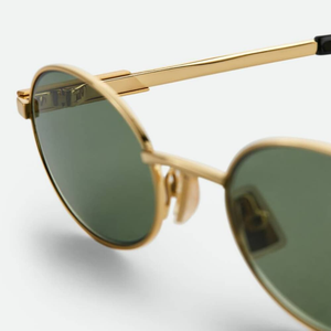 Gafas de Sol Rectangulares Retro de Metal para Hombre Bottega, Protección UV400, Estilo Clásico con Puntas de Acetato en las Patillas VenetaBV - Product Image 4