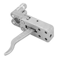 Dispositif de dégagement de fronde libération en acier inoxydable accessoire de bricolage déclencheur de catapulte tir poisson fléchette poisson roue accessoires argent