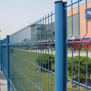 cheap 3d folded fence animal deer farm fence 6ft PVC Powder Coating Line Curved Welded Wire Mesh