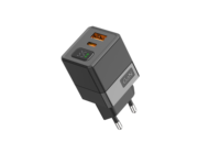 Adaptateur de chargeur GaN 35W Câble Type-C rétractable Charge rapide Chargeur mural USB Chargeur de voyage Pliable Multi-prises Certifié CE PD QC3.0