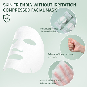 LMLTOP 100 Uds cara cuidado de la piel comprimido máscara tabletas D0864 DIY Spa <span class=keywords><strong>Clab</strong></span> no tejido comprimido máscara Facial hoja - Product Image 2