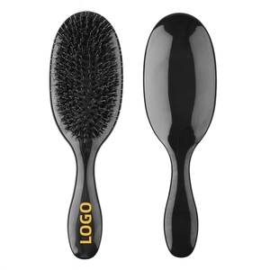 Brosse démêlante en poils de sanglier pour usage quotidien essentiel, couleur unie, avec coussin d'air massant, vente en gros, multi-packs - Product Image 2