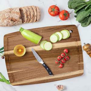 <span class=keywords><strong>Planche</strong></span> à découper réversible 6 pièces <span class=keywords><strong>de</strong></span> 1,5 <span class=keywords><strong>cm</strong></span> d'épaisseur 35x25 <span class=keywords><strong>cm</strong></span> avec rainure profonde pour jus et logo gravé au laser – Lot en gros - Product Image 4