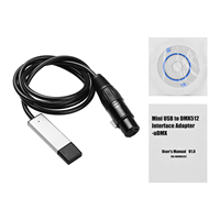 115cm longueur USB vers DMX Interface Adaptateur LED DMX512 Studio Ordinateur PC tête mobile lumière Scène Éclairage Contrôleur Gradateur