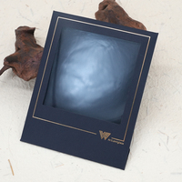 Papel de Embalaje Mate Azul Marino Oscuro Sólido Económico ODM con Impresión de Lámina Personalizada para Empaque de Accesorios Pequeños de Boutique