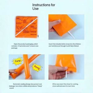 Wholesale <b>Custom</b> Logo Lightweight Writing Pe Inflatable Cheerleader Cheer for Sports Events Political Rallies Concert - Product Image 3