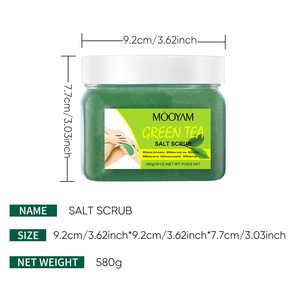 Esfoliante de sal corporal Esfoliante Hidratante Calmante Clareamento Limpeza Profunda Cuidados com a pele do corpo OEM/ODM 580g MOOYAM Scrub - Product Image 6