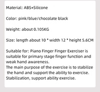 Musical Instrument Auxiliary Tools Piano Finger Exercise Finger Exerciser Hand Corrector Strength Trainer ABS+Silicone