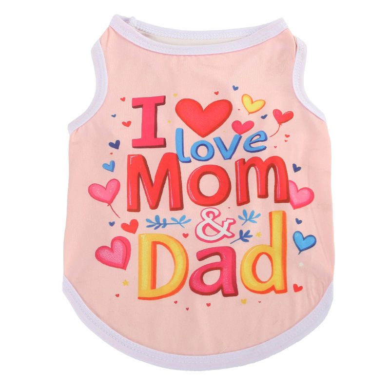 Rose "J'aime maman et papa"