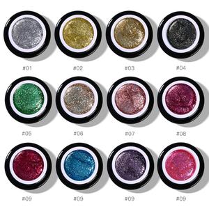 JTING Nuevo Gel de Uñas UV LED de 12 Colores, Gel Brillante con Destellos Platino, Pintura en Gel, OEM ODM, Marca Privada - Product Image 4