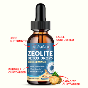 Gotas Detox de <span class=keywords><strong>Zeolita</strong></span> Sin Azúcar de Marca Privada OEM - Sabor Piña, Clinoptilolita, Vitamina B12/D3, Grado Alimenticio, Apoya a Niños y Adultos - Product Image 5