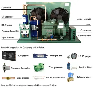 Unidade de condensação monobloco multifuncional personalizada de fábrica chinesa