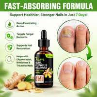 Sérum de Traitement des Ongles au Gingembre 60ml Marque Privée OEM ODM – Réparation Rapide en 7 Jours pour Ongles Jaunes, Épais, Cassants et Soin Antifongique des Ongles des Pieds