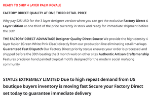 <span class=keywords><strong>Juego</strong></span> de Mahjong y <span class=keywords><strong>Ludo</strong></span> Palm Royale, <span class=keywords><strong>Juego</strong></span> de Acrílico Ecológico de 4 Capas para Niños, Edición Tropical, Rosa, Verde, Blanco, Transparente, Social Club - Product Image 6