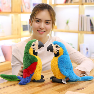 Juguete de Peluche de Simulación de Loro, Ara, Cacatúa, Galerita, Almohada Decorativa Creativa y Divertida, Regalo de Cumpleaños, Regalo de Navidad, Regalo de Año Nuevo - Product Image 5