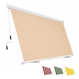 Tenda a cassonetto impermeabile Sangiorgio 300x250 cm per balcone e terrazza con bracci di supporto - Product Image 1