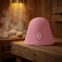 Chapeau de bain de sauna vintage en feutre de laine mérinos 100 % naturelle, léger, lavable, épaisseur 3 mm, pour adulte, prix abordable