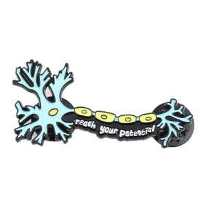 Tendance émail neurone broche broche dessin animé personnalité lettre 'My Kenees Hurt' pour les mariages et cadeaux des femmes technologie de placage - Product Image 6