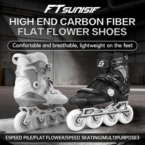 Patins à roulettes en fibre de carbone OEM, légers, pour slalom en plein air, adultes, enfants, patins de course professionnels - Product Image 2