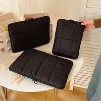 Sacoche pour ordinateur portable en nylon portable 14 et 15 pouces housse pour ordinateur portable matelassée avec housse de voyage souple et fermeture à glissière en résine pour le voyage
