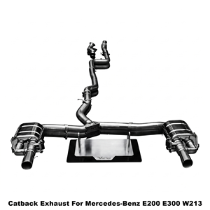 Vortex <b>Back</b>-Pressure Optimized Stainless Steel Exhaust System For Mercedes-Benz E200 E300 W213 2017-2023 - Product Image 1