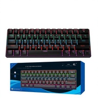 Clavier mécanique TY-6805 à 61 touches avec éclairage RVB pour PC/Mac, clavier filaire