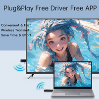 Extenseur HDMI sans fil 2026 50M 5Ghz 1080P à faible latence, Plug and Play, émetteur-récepteur audio-vidéo avec affichage LED