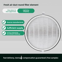 Nouveau filtre de conduit d'air HEPA primaire haute efficacité avec charbon actif et filet composite 194*20 220V – Élimine la brume, la poussière, le formaldéhyde et les odeurs
