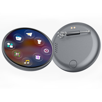 Badge numérique intelligent dynamique avec écran IPS, photo, vidéo, GIF, écran tactile de 1,85 pouce, badge électronique, application, OEM, ODM