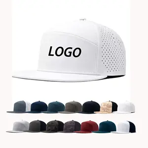 Gorra de béisbol personalizada de 7 paneles, sombrero de béisbol transpirable con agujero perforado láser, Snapback, camionero, gran oferta