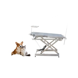 Table chirurgicale pour animaux de compagnie en acier inoxydable, électrique et réglable en hauteur, pour la stérilisation et le toilettage des chiens et des chats - Product Image 5