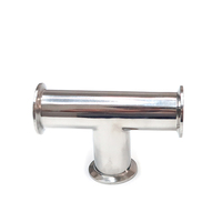 Raccord en T égal forgé Wensen à installation rapide en acier inoxydable sanitaire poli SS304/316L à trois voies avec raccord Tri-Clamp