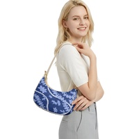 Sac croissant en PU imprimé sur mesure de haute qualité pour femmes, idéal comme cadeau, vente en gros