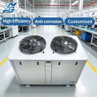 Unité de condensation à refroidissement par air avec sortie supérieure pour équipement de réfrigération commerciale