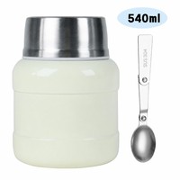 Boîte à lunch isotherme double couche en acier inoxydable de 18 oz, style américain, best-seller, moderne, minimaliste et résistante aux chutes