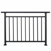 Garde-corps de balcon en acier galvanisé pour villa, clôture de toit extérieure, garde-corps de terrasse, main courante de protection fixée au sol