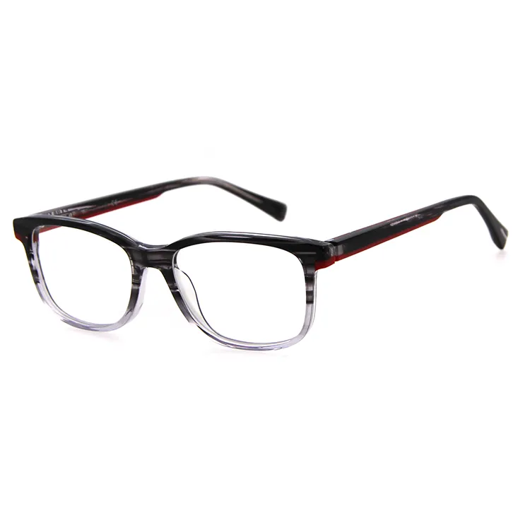 รีไซเคิลแว่นตา Acetate กรอบโลหะบานพับพร้อมสต็อก Custom Logo แว่นตาแฟชั่นแว่นตา