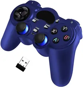 Controle de jogos usb 2.4g sem fio, gamepad para playstation 3/laptop (windows xp/7/8/10) e pc & android & steam