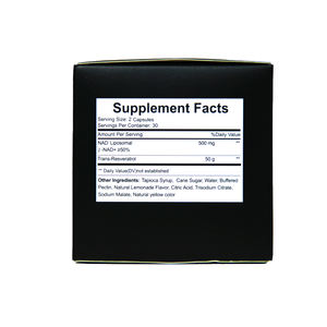 LUVVITA卸売健康補助食品ベジタリアンエナジーリポソームNADカプセルニコチンアミド成人用 - Product Image 3